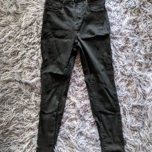 Everlane High Rise Skinny Jean, Black, 28" ankle